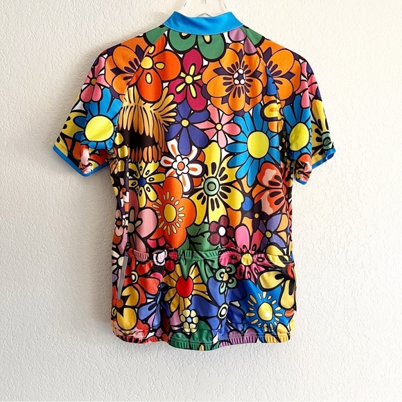 ILPALADINO Women's Cycling Jersey NWT Size Large Floral Multi Color - Picture 7 of 10